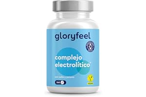 GLORYFEEL Electrolitos sin azucar 2.100 mg - 240 Tabletas con Sales Minerales: Magnesio, Potasio, Sodio, Calcio y Cloruro - Para el Equilibrio de Electrolitos* y la Función Muscular* - Vegano y sin Aditivos