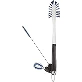 OXO Good Grips su şişeleri i&ccedil;in bulaşık fır&ccedil;ası/temizleme fır&ccedil;ası seti 1329080 | Derinlemesine temizlik i&ccedil;in sağlam kıllar, r
