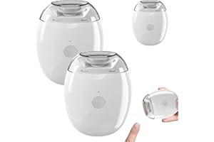 HDQQEU Universeller Automatischer Nagelschleifer,Elektrische Nagelfeile mit LED-Licht & 3 Gesch,Wiederaufladbare Elektrischer Nageltrimmer, Automatische Fingernagel Grinder Für Familie (2 STK)