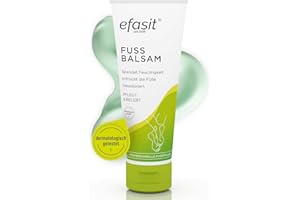 ‎EFASIT efasit Fußbalsam - reichhaltige Fußpflege bei trockenen Füßen, Fußcreme mit Jojoba- & Rosmarinöl, Beinwell & Kamille,Fußpflegecreme pflegt & belebt, 75 ml