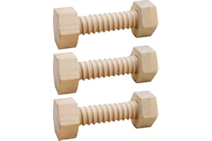 Tuerca y tornillo zalati, juguete de madera sin terminar, juguete educativo de aprendizaje para niños, para hacer bricolaje, niños pequeños