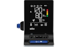Braun ExactFit 5 Connect smart blodtrycksmätare för överarm | BUA6350 | Kompatibel med Braun Healthy Heart| Färgkodad indikator