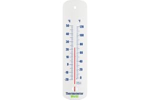 Thermometer World Exakt rumstermometer inomhus Och utomhus för att mäta rumstemperatur i hemmakontorets trädgård Eller växthus - lätt att hänga Och läsa exakt väggtermometer