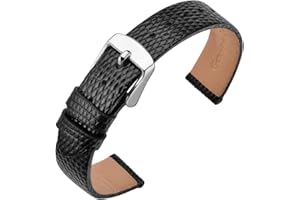 ANNEFIT Cinturino Pelle 10mm 12mm 13mm 14mm 15mm 16mm 18mm 20mm Cinturini per Orologi Donna, Fibbia in Acciaio Inossidabile