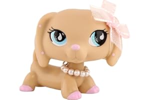 FFTYAOPB Mini Pet Shop Jouets pour animaux de compagnie, chat collie, teckel, cocker, dogue allemand, mini jouets pour animaux de compagnie, avec accessoires mignons, petit jouet à collectionner