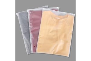 Svaldo Bolsas Viaje Organizador Esmeriladas, 25 Piezas 30 * 40cm Bolsas Zip Ropa, Bolsas de Almacenamiento de Ropa Plastico, Bolsas Reutilizable para Almacenar Ropa (con Orificios de Ventilación)