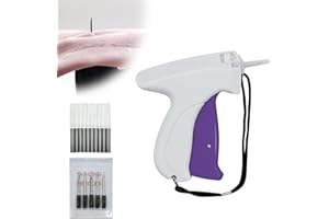 Vordpe Fijador rápido de ropa, fijador rápido de ropa, máquina de coser de fijación rápida de ropa, pistola grapadora de colchas, pistola de micro puntada, herramienta (Blanco)