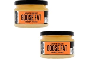 ASOKOBOX Goose Fat 2 Jar Bundle - Savoury & Indulgent Goose Fat (2 x 200g)
