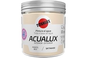 Titanlux Acualux pintura acrílica multiadherente Satinado Marfil 75 ml