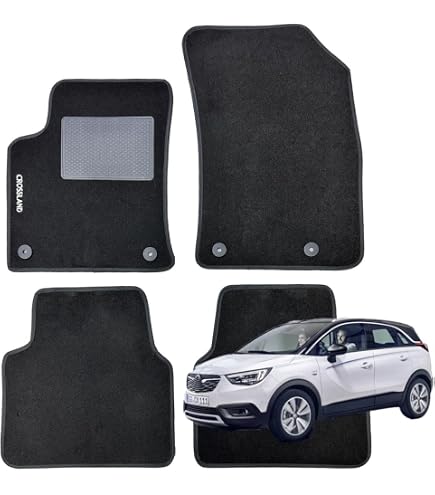 MOTOS Basic Tappetini auto Velours per auto destinato a Opel Corsa F dal 2019 - Basic, Materiale, Blu tappetino auto - Provate un nuovo comfort di guida con un set di tappetini