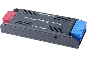 SUCIKORIO Zasilacz LED 24V 100W Transformator LED Trafo AC 230V Na DC 24V 4,2A Smukły Stałe Napięcie Sterownik LED Zasilacz Ultra Cienki Transfo Niskonapięciowy Do Użytku Wewnętrznego, Taśmy LEDs