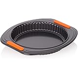 Le Creuset Antihaft Quiche- und Obstkuchenform, Ø 20 cm, Hebeboden, PFOA-frei, Sauerteigbeständig, Aus Karbonstahl gefertigt,