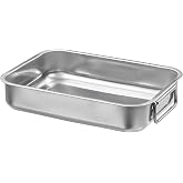 IKEA Metal Fırın Kabı, Paslanmaz &Ccedil;elik MeridyenDukkan 26x20 cm Fırın-Barbek&uuml; Kızartma Kabı