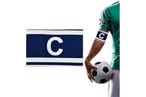 Mezeic Milec Unisex Captain's Armband for Football, Adult & Junior Captain C Arm Band Elastic Soccer Captain Armbands Team Sports Accessories