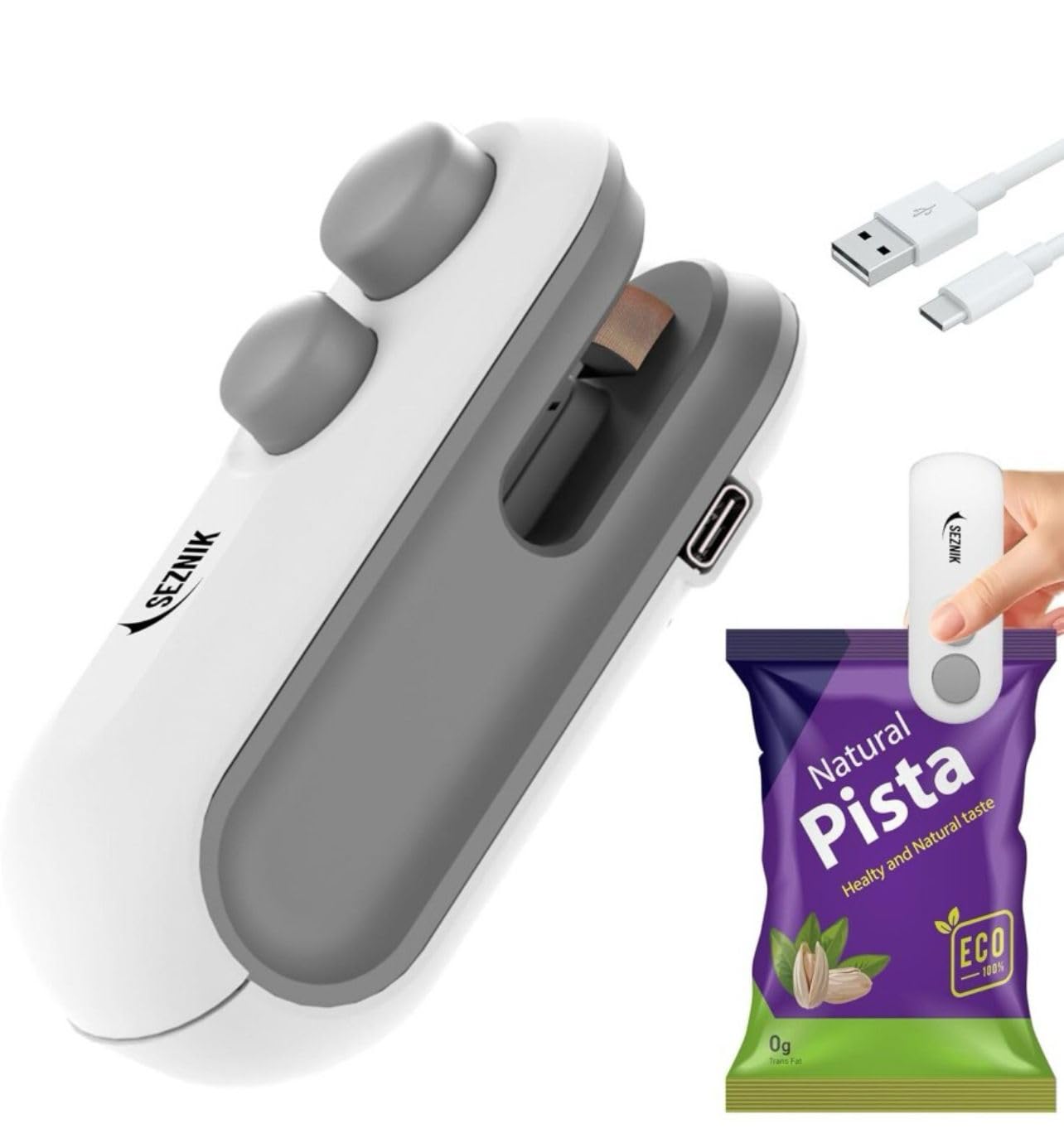 EC EZZICART Portable Mini Sealing Machine: The Ultimate Food Snacks Fresh Storage Solution!
