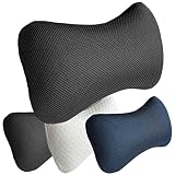 Medipaq® Memory Foam Travel Head Neck Rest (1x BLACK - 3d Mesh)