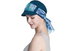 Alnorm Conjunto de Bufanda y Sombrero de Vendedor de periódicos de Fibra de bambú Transpirable para Mujer