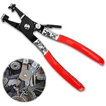 Pinza Per Fascette Auto - Strumento Professionale Per Morsetti Tubi Con Collo Dritto