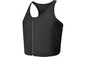 WONABABI Pecho Binder para Transgénero, Binder Trans cremallera de media longitud cómoda tapa plana para ginecomastia camisas de compresión Cosplay FTM Binder Bra