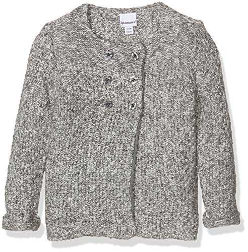 3 Pommes Baby Girls' Trousseau Cardigan, Grey-Gris (Gris Souris), 9-12 Months