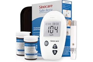YOUMANG kit de Safe Accu control Glucosa en sangre de la diabetes, Pack 50 tiras para diabéticos-en mg/dL