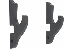 DETROVA Moumou 2/Set Sword Hook Wall Mount Samurai Sword Hanger Display Holder Adjustable for Katana Wakizashi Tanto Genji Sword Weapon Rack 1-Tier