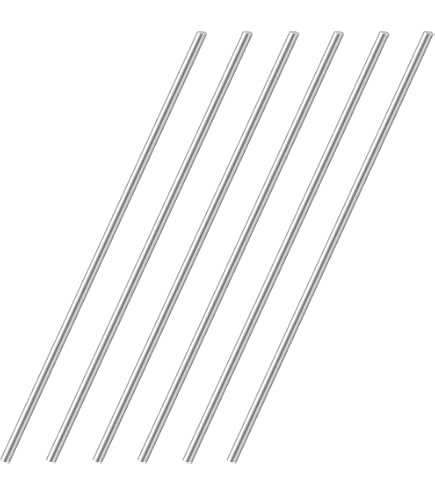 1.5mm X 150mm 304 Stainless Steel Solid Round Rod For DIY Craft - 5Pcs