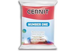 CERNIT CE0900056420 Nummer eins Lehm 56 G, karmin rot, 7 x 5.5 x 1.5 cm