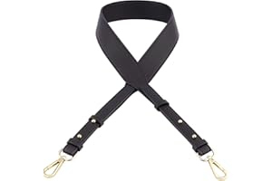 CHGCRAFT 40 Pollici Tracolla in microfibra ecologica in pelle con fermagli girevoli in lega per cinghie per borsa 102x3,7x0,35 cm Nero