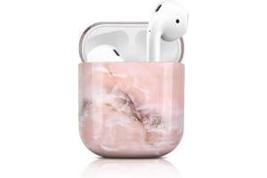 Newseego Hülle Kompatibel mit AirPod 1 & 2, Stylisches Glänzendes Marmor AirPods Hülle Harter PC Vollschutz Airpods Hülle Tragbare Stoßfeste Hülle für AirPods 1 & 2 Ladehülle.