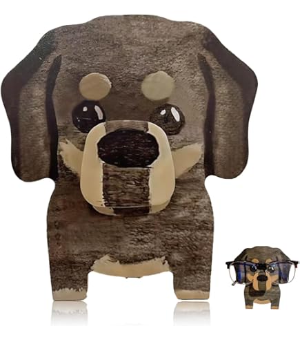 Portaocchiali In Legno A Forma Di Giraffa 3D - Design Artistico Per Casa E Ufficio, Fatto A Mano - Foto 11