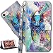 Produktbild HMTECH iPhone 6S Plus / iPhone 6 Plus 5.5 Zoll Hülle,iPhone 6S Plus / iPhone 6 Plus Schutzhülle,iPhone 6S Plus Hülle Leder Flip Bookstyle Wallet Tasche Brieftasche Etui Case,iPhone 6S Plus Hülle Elegant Retro Luxus 3D Süßes Bunte Owl Muster Flip Cover Wallet Brieftasche Hardcase Taschen Schalen Handy Tasche im Bookstyle mit Standfunktion Karten Slot und Magnetverschluß Flip Case Hülle Ledercase Hülle Schutzhülle Cover für iPhone 6S Plus/6 Plus 5.5 Zoll,Colorful Owl YX