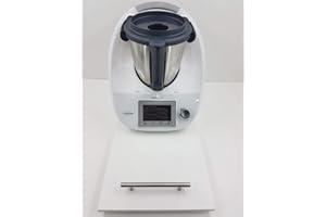 T-MIX Tabla Deslizante, Base, Plataforma para THERMOMIX TM31, TM5, TM6 Y Monsieur Cuisine Connect. Protege LA BALANZA DE SU MÁQUINA. Mod Blanco Grande