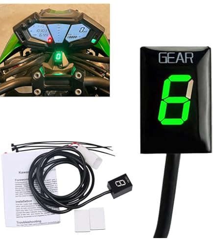 Daytona Gear Indicator Nano 2 to 8 Speed Black 86533 Motorcycle