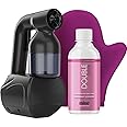 MineTan Personal Spray Tan Machine | Black At Home Tanning Kit - Lightweight, Handheld Portable Self Tanner, with 8oz Double Dark Profressional Mist & Mitt, Works With All Sunless Tanning Solutions