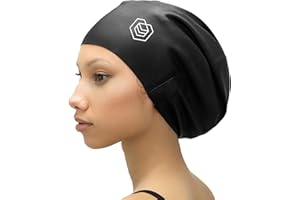 SOUL CAP – Large Swimming Cap for Long Hair - Designed for Long Hair, Dreadlocks, Weaves, Hair Extensions, Braids, Curls & Afros - Women & Men - Silicone