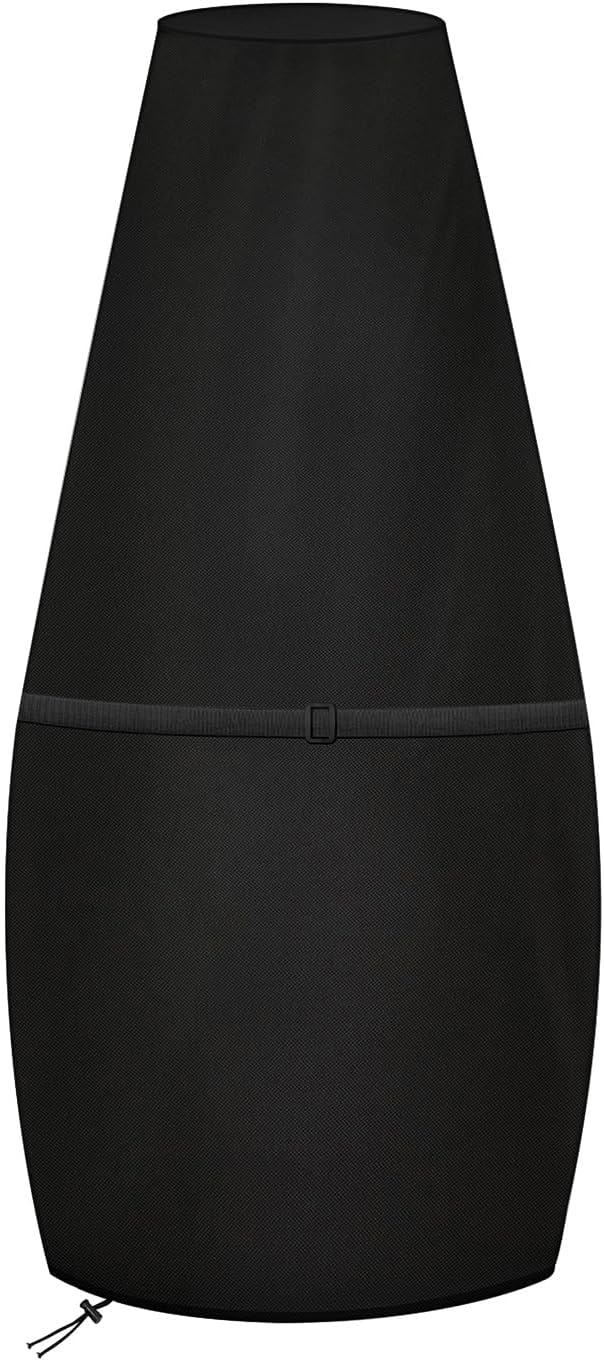 Dokon Large Chimenea Cover Waterproof Chiminea Covers Windproof Anti-UV Heavy Duty Oxford Fabric Outdoor Chimney Cover, Garden Patio Heater Covers (122x21/61cm) - Black