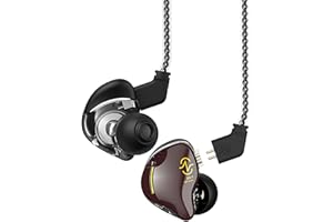 Yinyoo Écouteurs Intra-Auriculaires CCZ en Grains de café - Écouteurs filaires avec Pilote Dynamique 1DD - Son HiFi et Basses - pour Musiciens, scène, Batteur, église