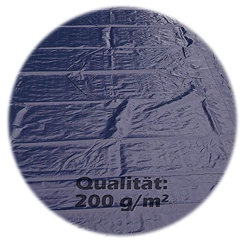 Pool Abdeckplane 200g/m² für Rundbecken blau/schwarz für Ø 3,50 – 3,60 m Rundpool | Premium Qualität von POOL Total - 5