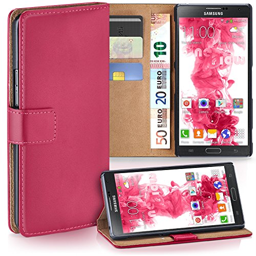MoEx Samsung Galaxy Note 3 Neo | Phone Case with Wallet 360 Degree Book Phone Cover with Card Holder - Pink