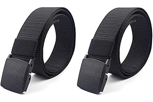 CHUER Cinturón Táctico Militar Ajustable Cintura Hombres Lona Nylon Hebilla Plástica (120 * 3.8cm), Durable y Cómodo con Hebilla Plástica