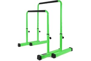 POWER GUIDANCE Barres Dip Traction Ajustable/Pompe Gymnastique/Barres Parallèles Haute Parallettes