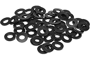 sourcing map 50 Stück Gummi Unterlegscheiben Flache Unterlegscheiben Schwarz 20mm AD 10mm ID 22mm Dick Distanzhülsen Dichtungsringe Beilagscheiben für Wasserhahn Rohr Wasserschlauch