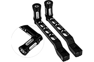 HDBUBALUS CNC-Aluminium-Fersenhebel, Schalthebelarme mit Schalthebel für Harley Touring Softail Road Street Electra Glide Trike FLHT