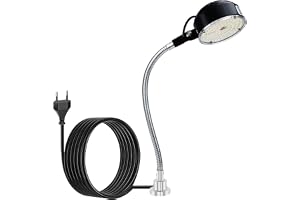 15 W magnetisk arbet, LED-maskinlampa med flexibel svanhals och magnetbas, 36 LED-lamppärlor, 110 V–220 V, LED-arbet för svar