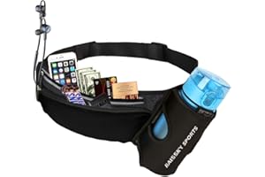 ‎GUZACK Guzack Laufgürtel für Handy Handytasche Joggen für alle Telefon bis zu 7 Zoll, Running Belt Sportgürtel Gürteltasche Hüfttasche Bauchtasche für Trinkflasche, Sports Trinkgürtel für Joggen, Fitness