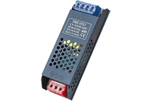 DAWRIS Transformator LED 12 V 100 W, Sterownik zasilacz, 230 V na 12 V, Impulsowy, 8,3 A, AC 230 V na DC 12 V, Kompaktowy, Ekstremalnie napięty, Cienki