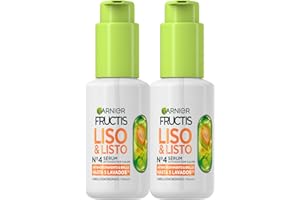 Garnier Fructis Nº4 Sérum Activado por calor Liso & Listo para cabello encrespado Pack x2