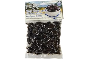 Candia Crop Olives Noires Grecques Salées Egouttées - Throuba, Paquet de 5 x 200 g (Total: 1 kg)