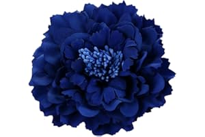 ZUMUii Butterme Clip Multicolor in Chiffon Fiori Petalo Clip Clip Bow Clip Barrettes Accessori Alligator Clip Bambini Headwear Copricapo Flower Bow Hairclip (Blu Scuro)